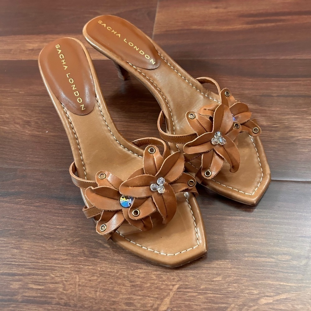 SACHA LONDON Low Heeled Sandals size 38.5